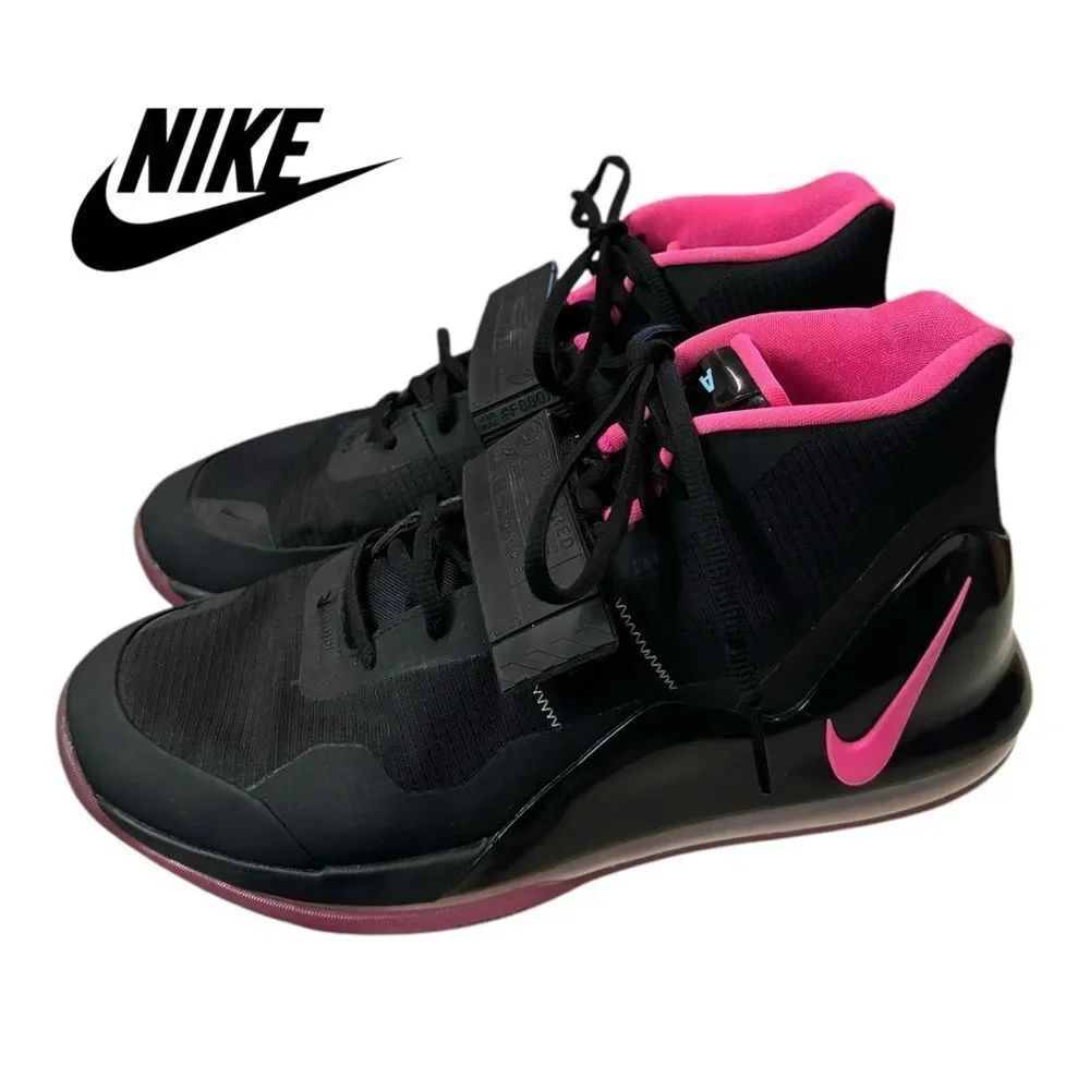 Nike Air Force Max Black Pink Blast Men's AR0974 004 Basketball Sneakers 10.5